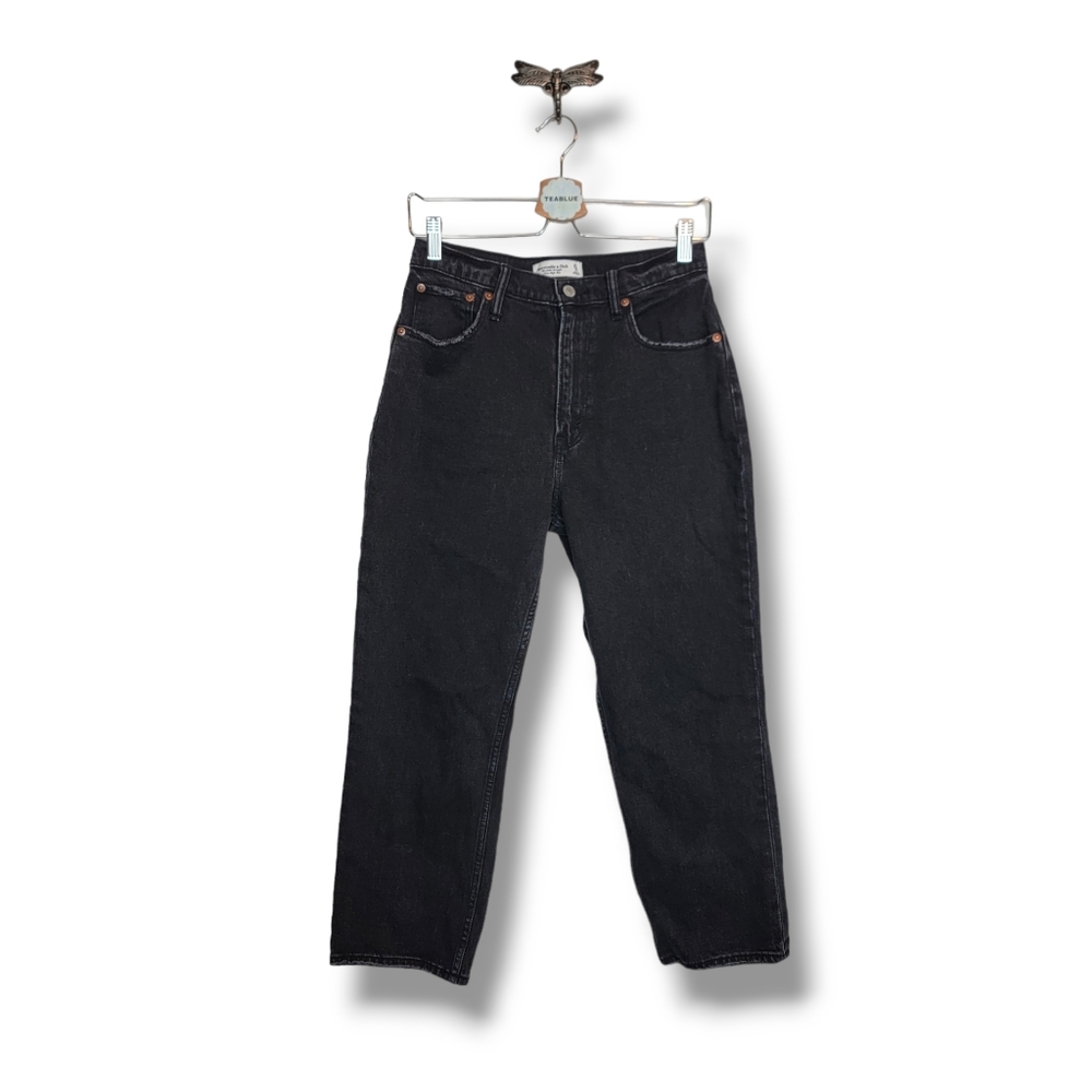 Abercrombie & Fitch Curve Love The Ankle Straight Ultra High Rise Jean 27/4S